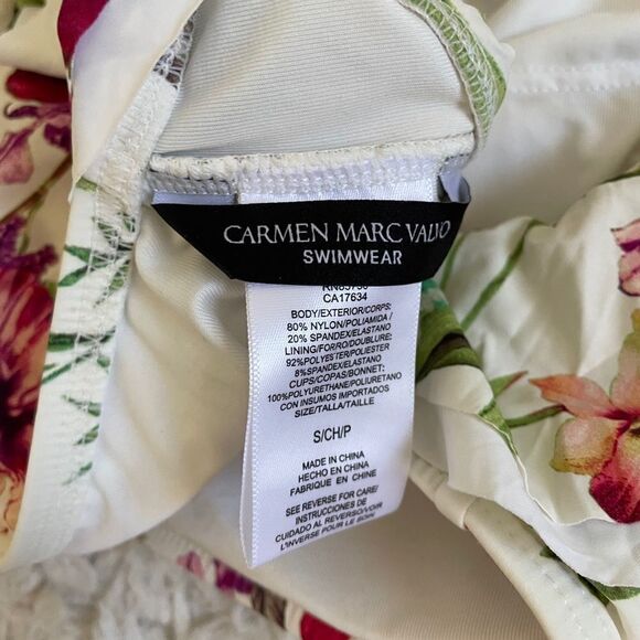 Carmen Mark Valvo High Neck Floral Bikini Top - Picture 5 of 5
